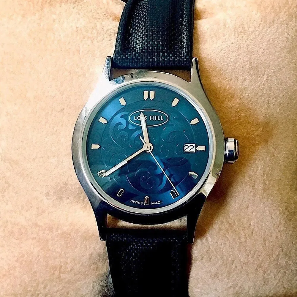 Rare LOIS HILL Watch LH 0006 Blue Face Black Band - Picture 5 of 10